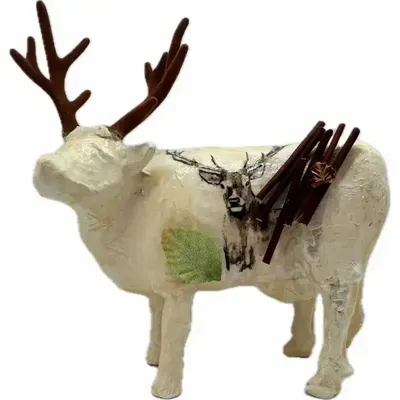 Objets design - Vache décorative la COWrne de Brame - VACHES ET COMPAGNIE