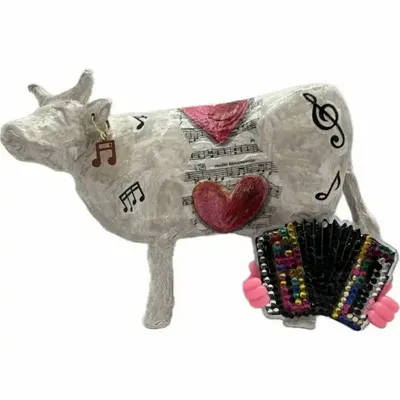 Objets design - Vache décorative l'ACOWrdéon - VACHES ET COMPAGNIE