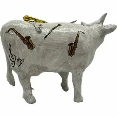Design objects - Decorative cow the PiCOWlo Saxo - VACHES ET COMPAGNIE