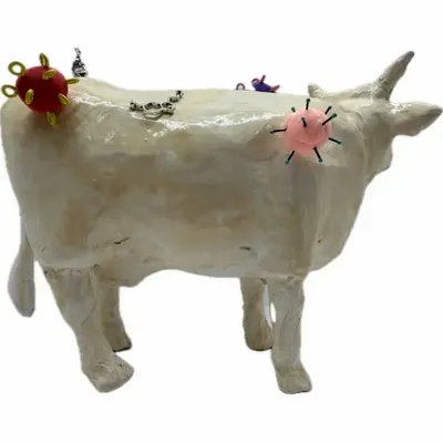 Objets design - Vache décorative la MicrosCOWpe - VACHES ET COMPAGNIE