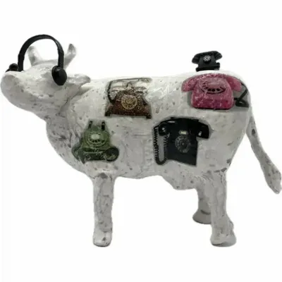 Objets design - Vache décorative la COWmmunicante - VACHES ET COMPAGNIE