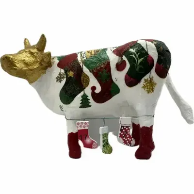 Objets design - Vache décorative la COW de Noël - VACHES ET COMPAGNIE