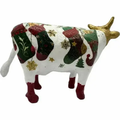 Objets design - Vache décorative la COW de Noël - VACHES ET COMPAGNIE