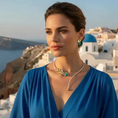 Jewelry - Al Karnak Earrings - V UNIQUENESS FINE GREEK JEWELRY