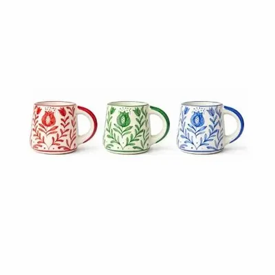Mugs - Anaar Coffee Mugs - 3.5 X 3 Inches - CASA AMAROSA