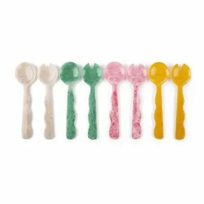 Kitchen utensils - Resin Salad Server-Vanilla , 12.40 x 3.93 Inches - CASA AMAROSA