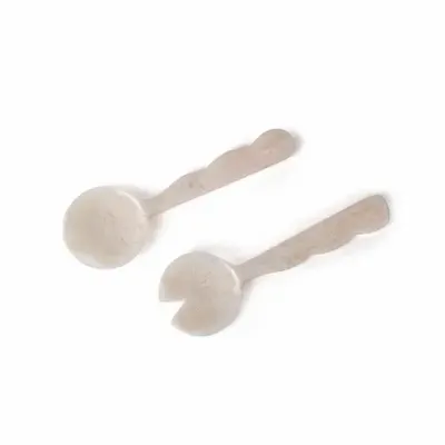 Kitchen utensils - Resin Salad Server-Vanilla , 12.40 x 3.93 Inches - CASA AMAROSA