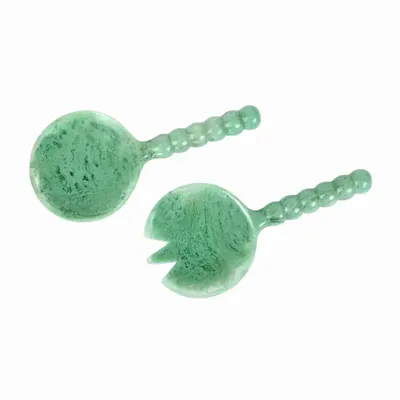 Kitchen utensils - Resin Salad Server-Pink (Set of 2), 4.10 x 8.75 inches - CASA AMAROSA