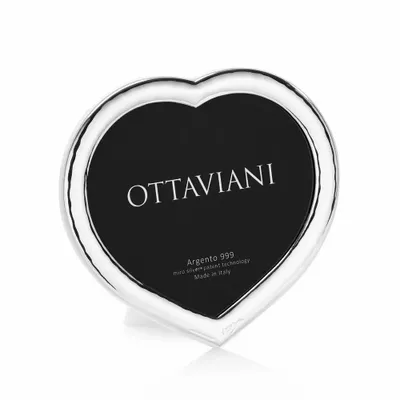 Objets design - Cadre photo Miro-argent « Petit cœur » - OTTAVIANI