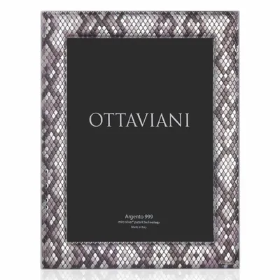 Design objects - Photoframe Miro-silver "Dark gray python" - OTTAVIANI
