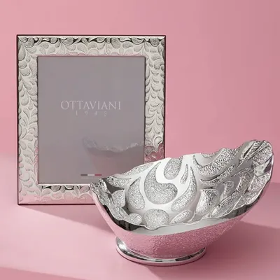 Design objects - Centerpiece with silver "Damascus" - OTTAVIANI