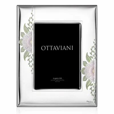 Design objects - Photo frame Miro Silver "Fiori pesca" - OTTAVIANI