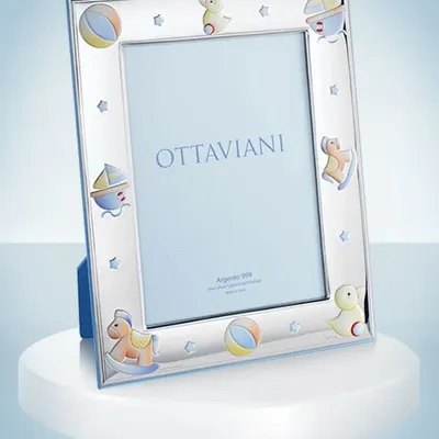 Design objects - Baby photoframe miro-silver "Toys" - OTTAVIANI