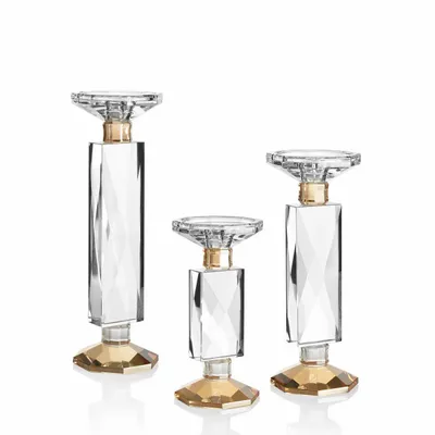 Objets design - Bougeoir en cristal coloré - OTTAVIANI