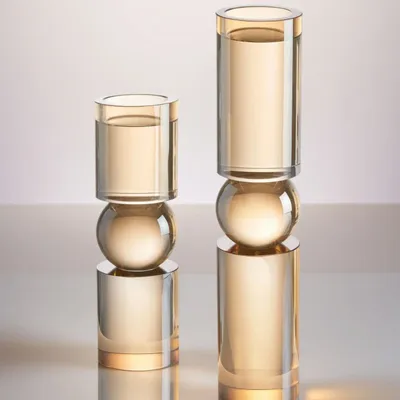 Objets design - Bougeoir en cristal coloré - OTTAVIANI