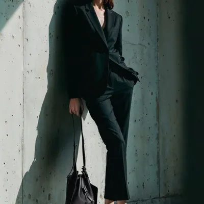 Design objects - Black genuine leather bucket bag - OTTAVIANI