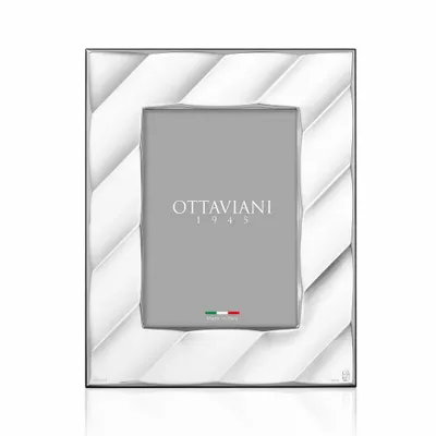 Objets design - Cadre photo avec cravate argentée - OTTAVIANI