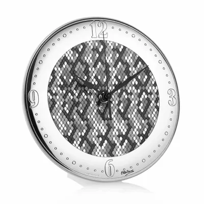 Design objects - Clock Miro Silver "Pitone tortora" - OTTAVIANI