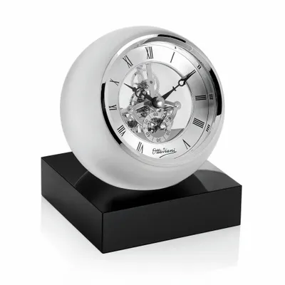 Objets design - horloge de table en cristal - OTTAVIANI