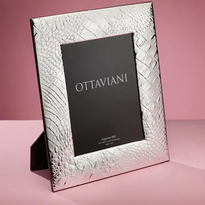 Design objects - Photoframe miro-silver "Crocodile" - OTTAVIANI