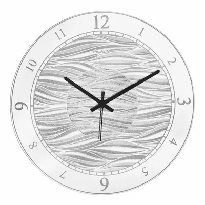 Objets design - Horloge murale miro-argent « La mer de la vie » - OTTAVIANI