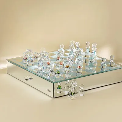 Objets design - Échiquier en cristal - OTTAVIANI