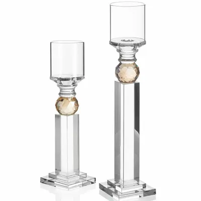 Objets design - Bougeoir en cristal coloré - OTTAVIANI