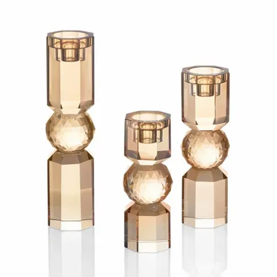 Objets design - Bougeoir en cristal coloré - OTTAVIANI