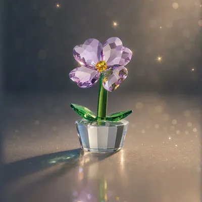 Objets design - Sculpture en cristal coloré - OTTAVIANI