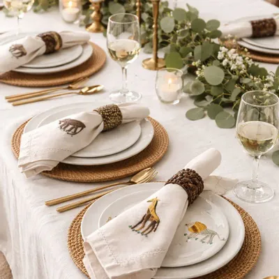 Serviettes - Serviette de Table - Savane - MAISON SAWA