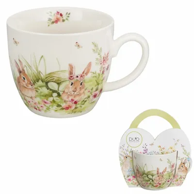 Tea and coffee accessories - mug with paper sleeve Spring bliss - KARENA INTERNATIONAL