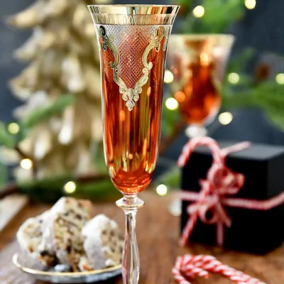 Verres à pied - Lunettes à flûte de luxe-Angel Red-ARA - COMBI POLAND GLASS DECORATOR