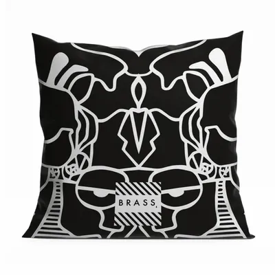 Coussins textile - Housse de coussin décoratif Black Misu 45 x 45 - Design by BRASS - ARTDECORIS