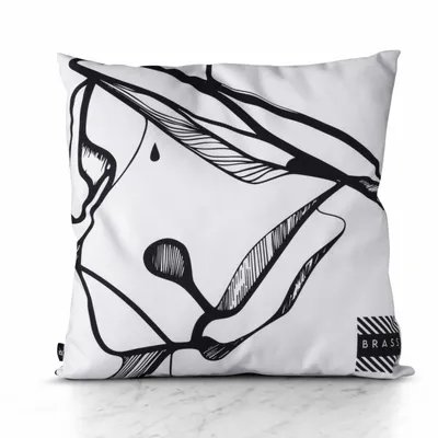 Fabric cushions - White Mobali decorative cushion cover 60 x 60 - Design by BRASS - ARTDECORIS
