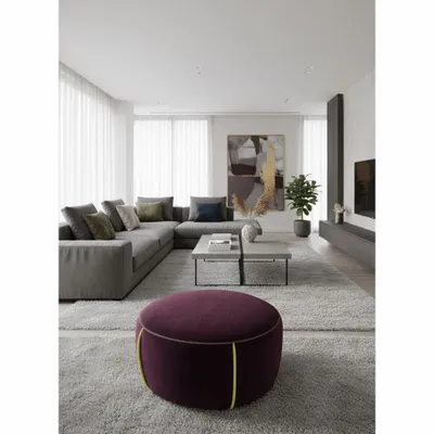Ottomans - PRINCE 60 cm oval bean bag - EMPREINTE DU TEMPS
