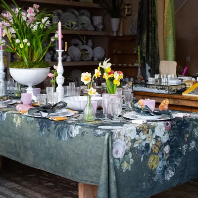 Table linen - STILL LIFE Linen Tablecloths and Napkins - SUMMERILL AND BISHOP