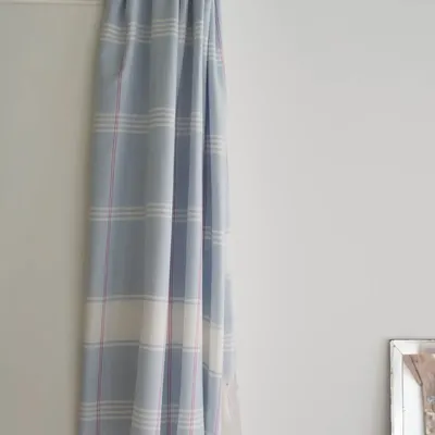 Pools - hammam towel Organic light blue/white - OTTOMANIA