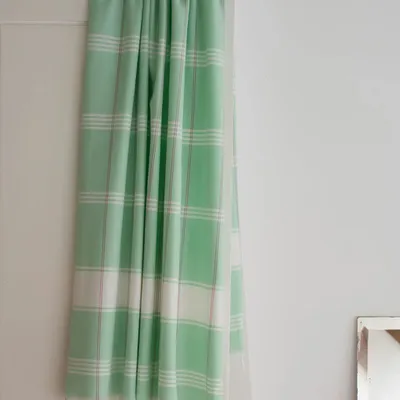 Pools - hammam towel Organic fresh green/white - OTTOMANIA