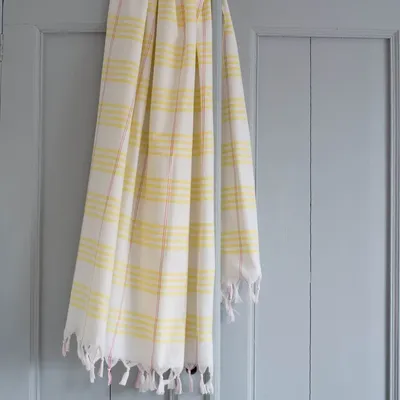 Pools - hammam towel Organic yellow Large - OTTOMANIA
