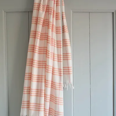 Pools - hammam towel Organic peach Large - OTTOMANIA