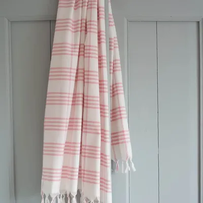 Pools - hammam towel Organic powder pink - OTTOMANIA