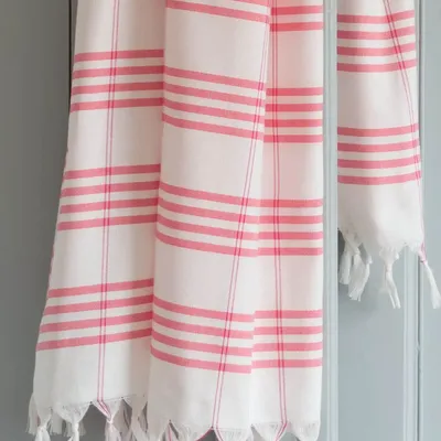 Piscines - fouta Organic rose bonbon Large - OTTOMANIA