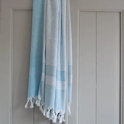 Piscines - fouta avec éponge aqua - OTTOMANIA