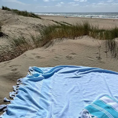 Piscines - fouta avec éponge aqua - OTTOMANIA