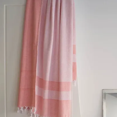 Piscines - fouta avec éponge mandarine - OTTOMANIA