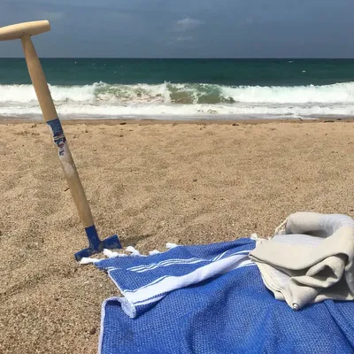 Other bath linens - hammam towel greek blue/white - OTTOMANIA