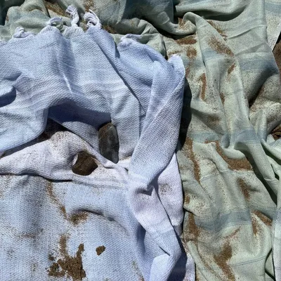 Autres linges de bain - fouta bleu clair/blanc - OTTOMANIA