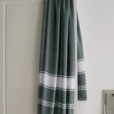 Other bath linens - hammam towel pine green/white - OTTOMANIA