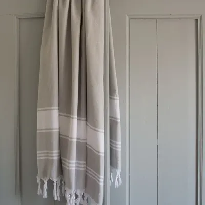 Other bath linens - hammam towel light grey/white - OTTOMANIA
