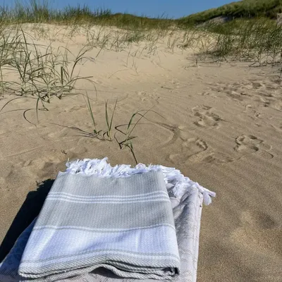 Other bath linens - hammam towel light grey/white - OTTOMANIA